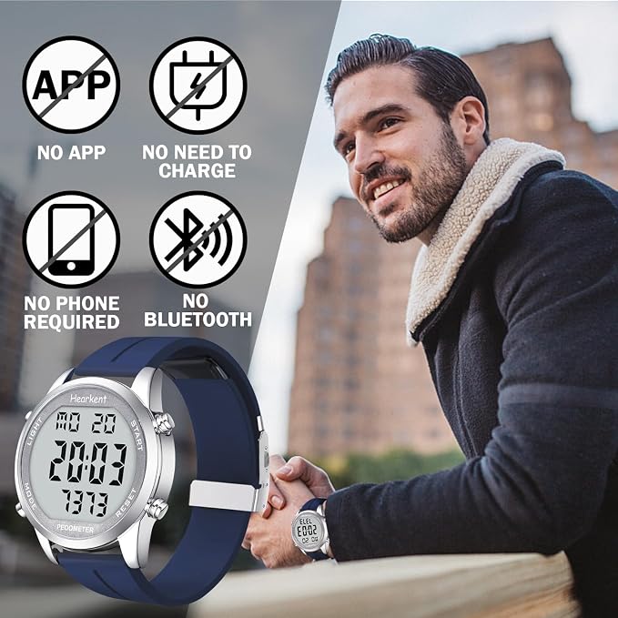 Pedometer Watch for Walking for Senior No App Required - Image 2