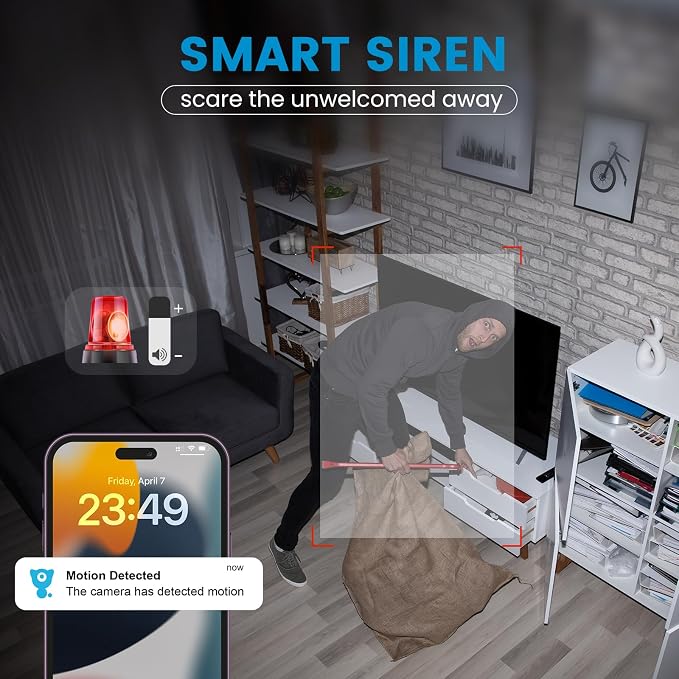 litokam Security Camera Indoor 2K, 360 Pan/Tilt Cameras - Image 6