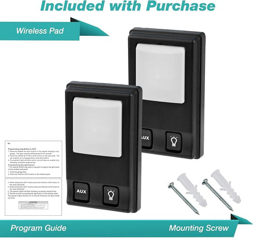 2 Panel Keypads for Liftmaster Sears Craftsman Remote 315mhz 378LM - Image 2