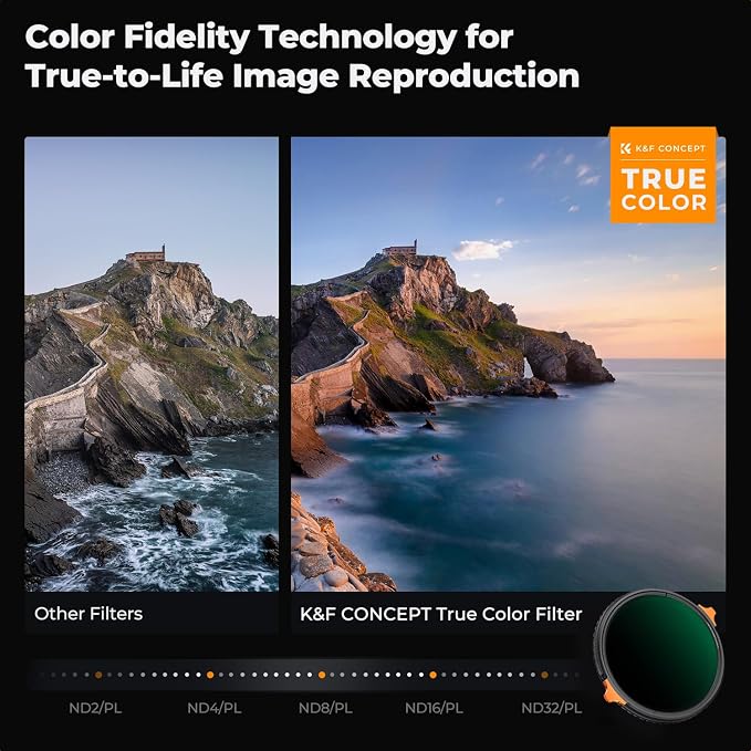 K&F CONCEPT 105mm True Color Variable Fader ND2-32 ND Filter and CPL Circular - Image 3