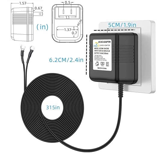 Doorbell Power Adapter 18V500MA Video doorbell Transformer - Image 4