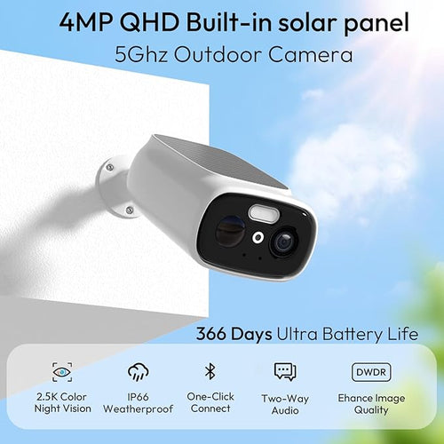 2pcs 2.4G/5G WiFi Cameras for Home Security - Image 2