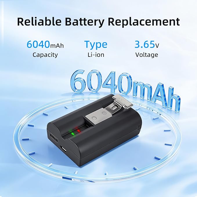 Doorbell Battery Chager Kit 3 Packs 6040mAh Ring Doorbell Replacement Battery - Image 5