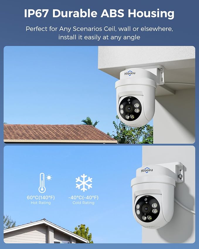 Hiseeu 3K 360°View PTZ Wired Security Camera System - Image 6