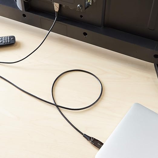 Amazon Basics HDMI Fiber Optic Cable, 18Gbps High-Speed, 48-Bit Color, Slim and - Image 4