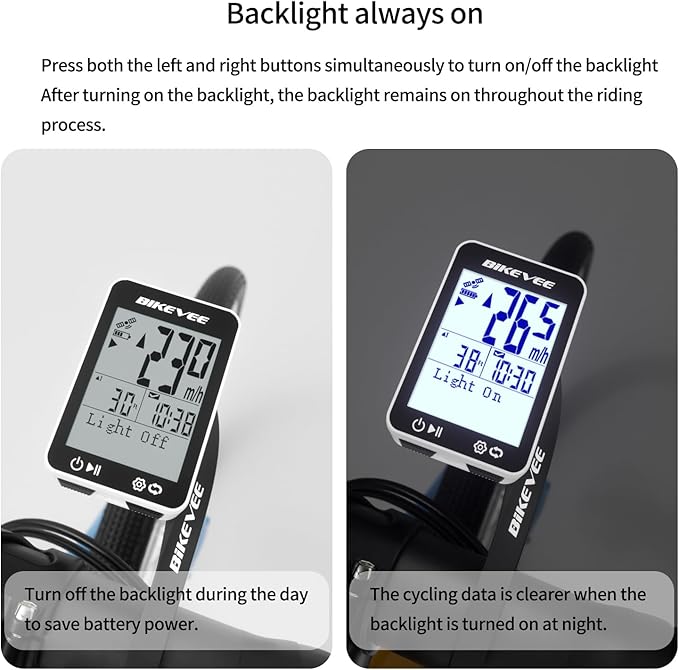 GPS Bike Computer Wireless Bicycle Speedometer Odometer 9 Languages Auto - Image 4