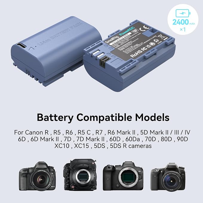 SMALLRIG 2400mAh Repalcement USB-C Battery - Image 4