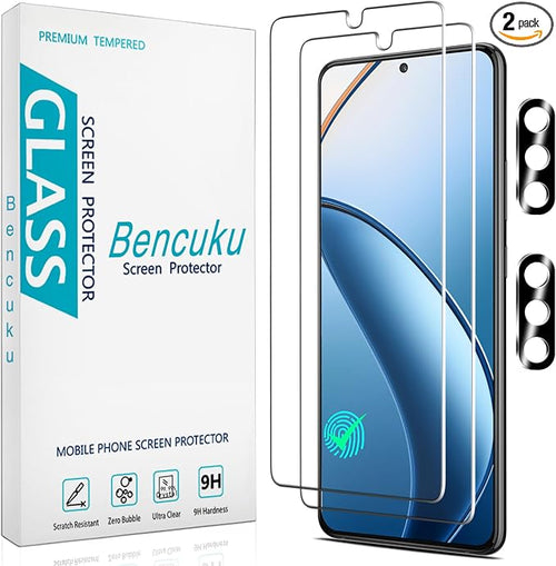2 Pack Screen Protector for Samsung Galaxy S22 Plus 5G Tempered Glass by Bencuku