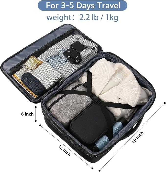 MATEIN Carry on Backpack for Airplanes, Expandable Travel Backpack Airline - Image 3