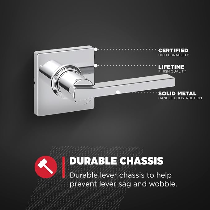 Kwikset Casey Interior Passage Door Handle, Lever - Image 6