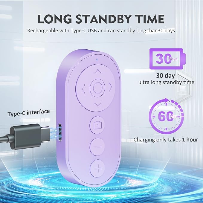 Remote Control for TikTok, Wireless Remote Camera Shutter - Image 5