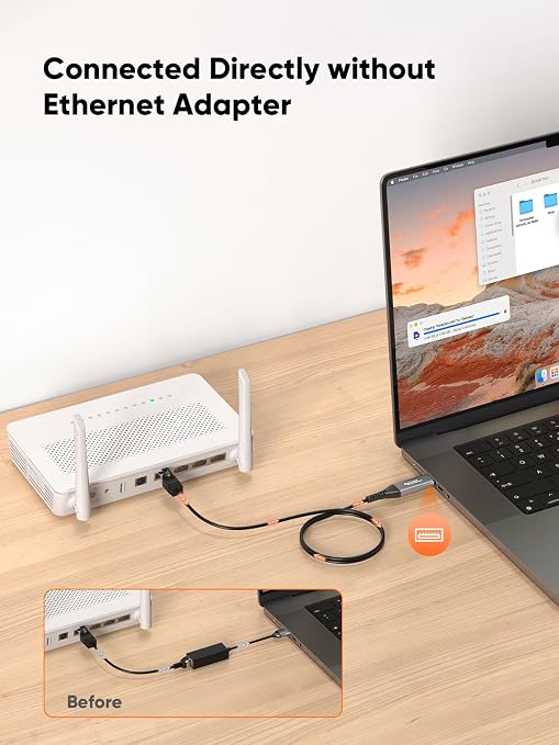 CableCreation USB to Ethernet Cable 10FT, USB to RJ45 Internet LAN Network Cable - Image 3