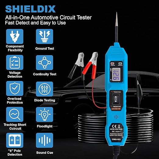 Power Circuit Probe Tester, 6V-24V DC Automotive Car Electric Fuse & Voltage - Image 2