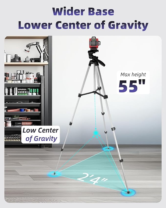 55 inch Aluminum Laser Level Tripod - Image 2