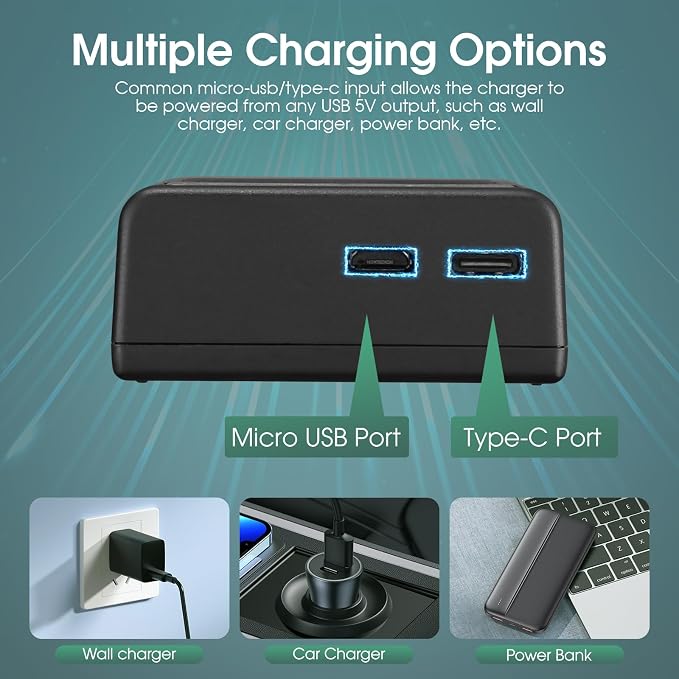 FirstPower EN-EL3e Battery 2-Pack 2200mAh and Dual USB Charger Compatible - Image 5