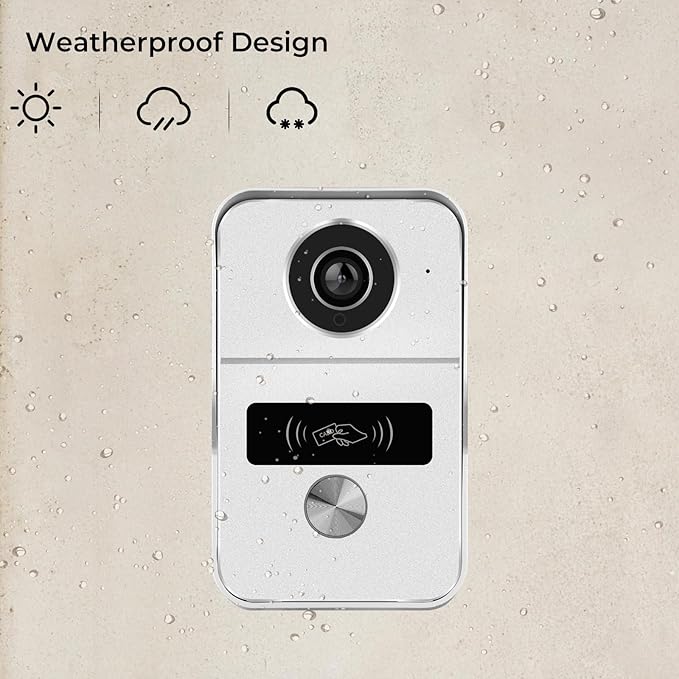 2 Wired Video Doorbell video Intercom System 1-Camera and 2-Monitor, 7 Inch - Image 6