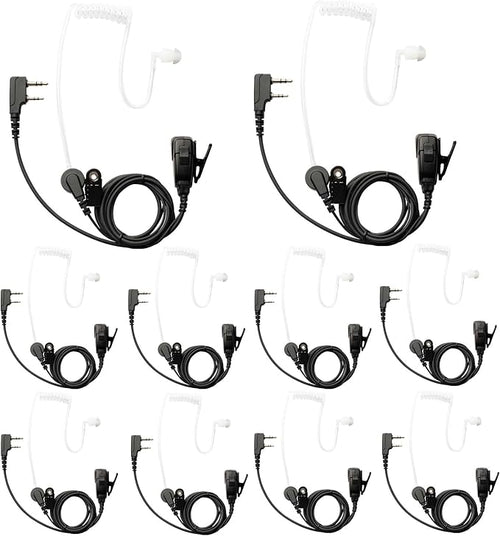 10 PCS UV-5R Earpiece Surveillance Kit Compatible by Yolipar