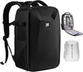 K&F CONCEPT Camera Backpack, Hardshell Photography DSLR Camera Bag by KFCONCEPT