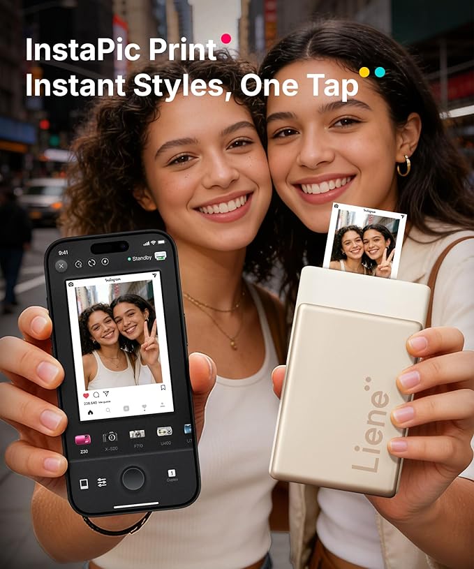 Liene Pearl N200 Pro Portable AI Photo Printer, Instant Mini Picture Printer - Image 5