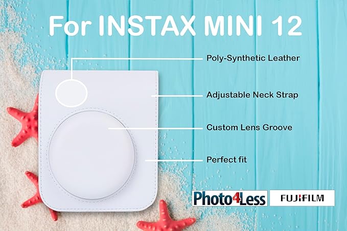 Fujifilm Instax Mini 12 Instant Film Camera Clay White, Fujifilm Instax Mini - Image 5