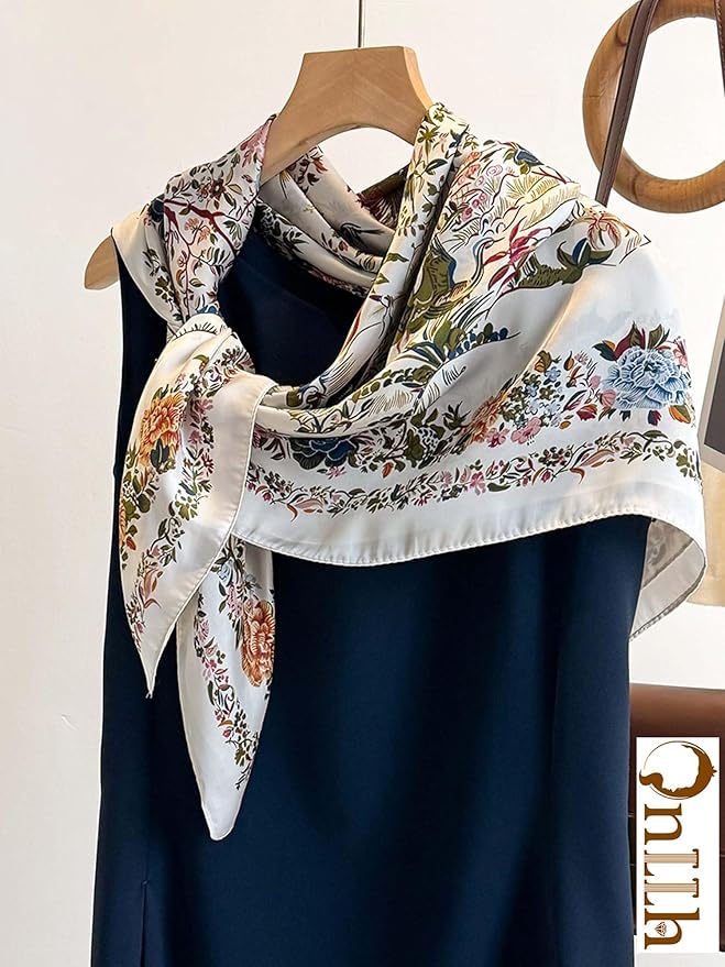 Silky Scarf for Women Lightweight Satin Bandanas Neck Hair Wrap For Sleeping - Image 3
