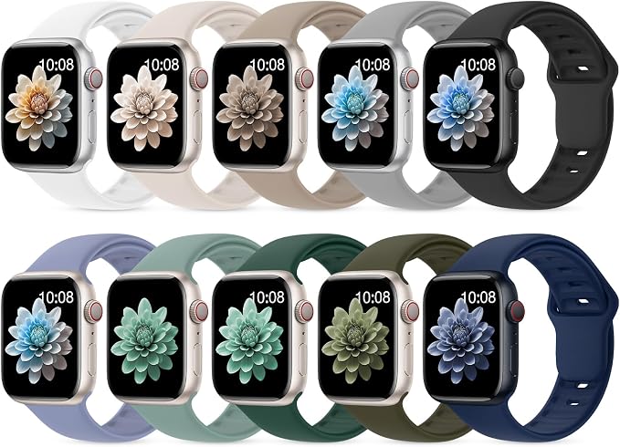 10 Pack Silicone Bands Compatible by UnleashJoyUnlockTrueLife