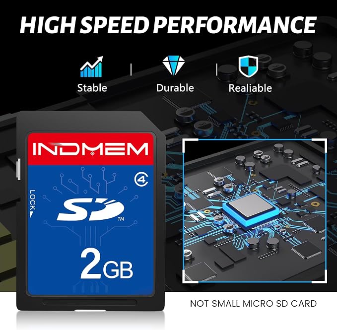 SD Card 2GB, 6 Packs Class 4 2GB Flash Memory Card MLC Standard Secure Digital - Image 3