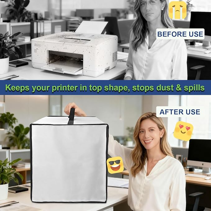 Dust Cover for HP Printer, Waterproof Anti-Static Dustproof Thick Printer Cover - Image 4