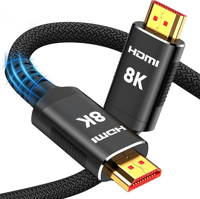 Snowkids 8K HDMI Cables 2.1 10FT 2-Pack 48Gbps 4K Ultra High Speed Cords eARC by Snowkids