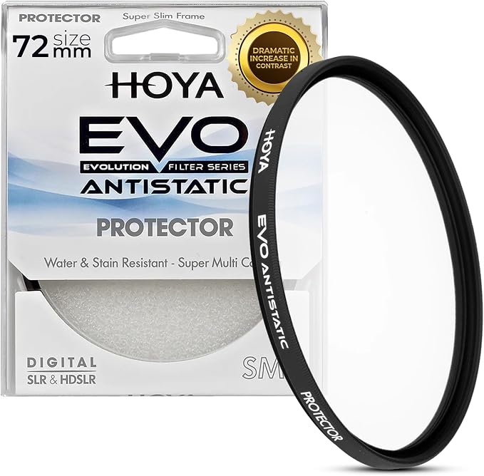 Hoya EVO Antistatic 72 mm Lens Filter — Premium Optical Glass w/ 16-Layer SMC by HOYA