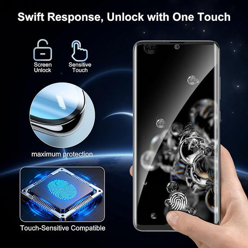 2+2 Pack for Samsung Galaxy S20 Ultra Screen Protector and Camera Protectors - Image 2