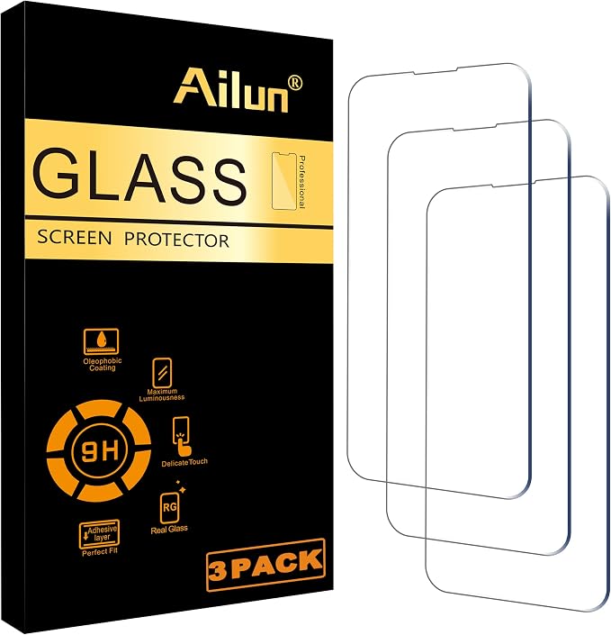 Ailun Screen Protector for iPhone 14 Plus/iPhone 14 Pro Max Display 3 Pack by Ailun