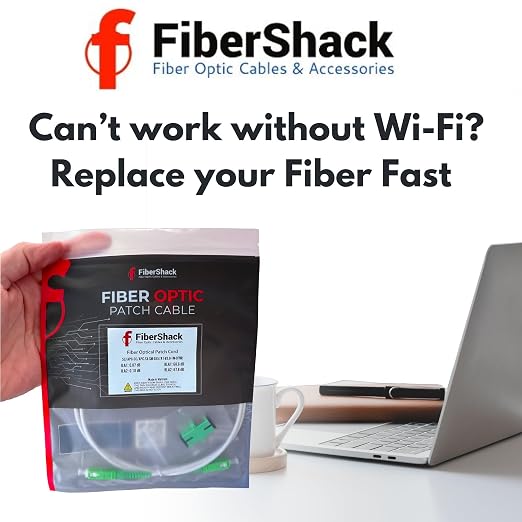 Fibershack White SC/APC to SC/APC Fiber Optic Patch Cable - Image 6