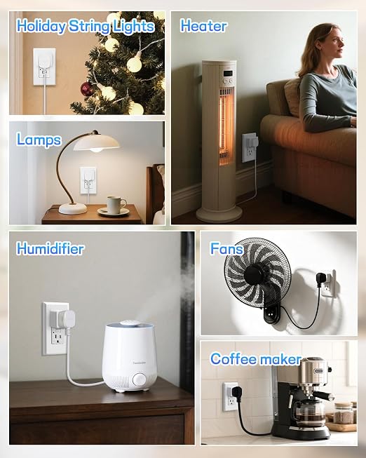 Greencycle Remote Control Outlet, Wireless Light Switch and 4 Outlet Plugs - Image 7