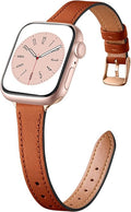 Charlam Slim Leather Band Compatible by Charlam