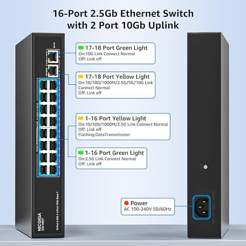 10Gbe Ethernet Switch Unmanaged - Image 2