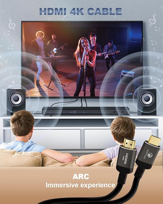 50ft HDMI Cable, Ultra High Speed Long HDMI Cables Support 4K 60Hz 2K 1080p 3D - Image 5