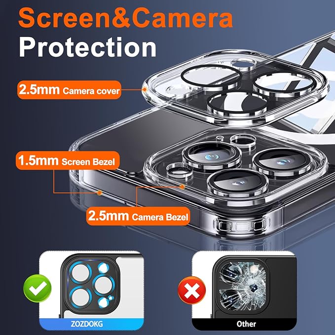 Magnetic for iPhone 15 Pro Max Case Clear - Image 6
