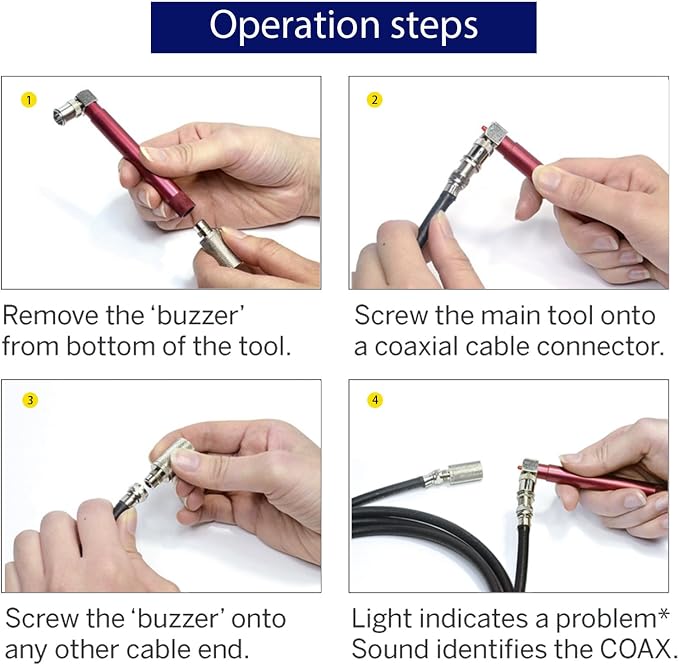 Coax Cable Tester, Coaxial Cable Tester, Coax Repair Kit, Continuity, Coaxial - Image 2