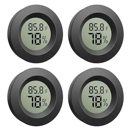 4-Pack Mini Hygrometer Thermometer, Digital LCD Humidity Meter Indoor/Outdoor by Unknown
