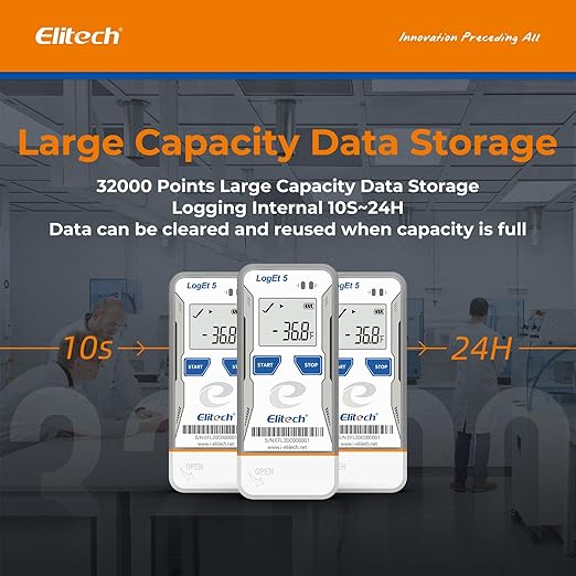 Elitech Bluetooth Temperature Data Logger FDA Standards, - Image 7