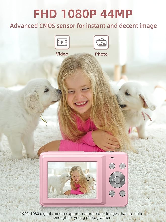 Digital Camera, FHD 1080P Digital Point and Shoot Camera - Image 2