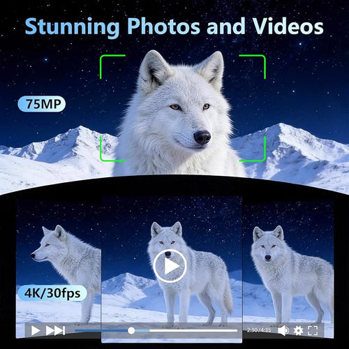 4K Vlogging Camera with 330° Rotating Lens & Face Tracking, Portable Pocket - Image 2