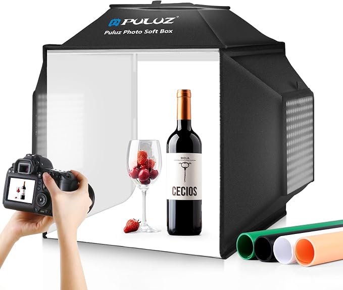PULUZ Upgraded 16x16 inch Photo Light Box, 480 LEDs Photo Studio Tent Soft Box by PULUZ