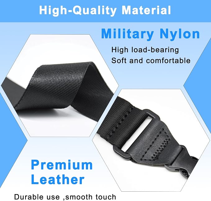TIMISM Shoulder Strap with Pad, 2 Sets of Quick Release Buckles, Adjustable - Image 6