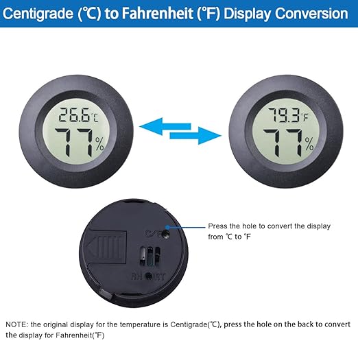 4pcs Mini Hygrometer Thermometer Indoor Outdoor Round Humidity Meter - Image 3