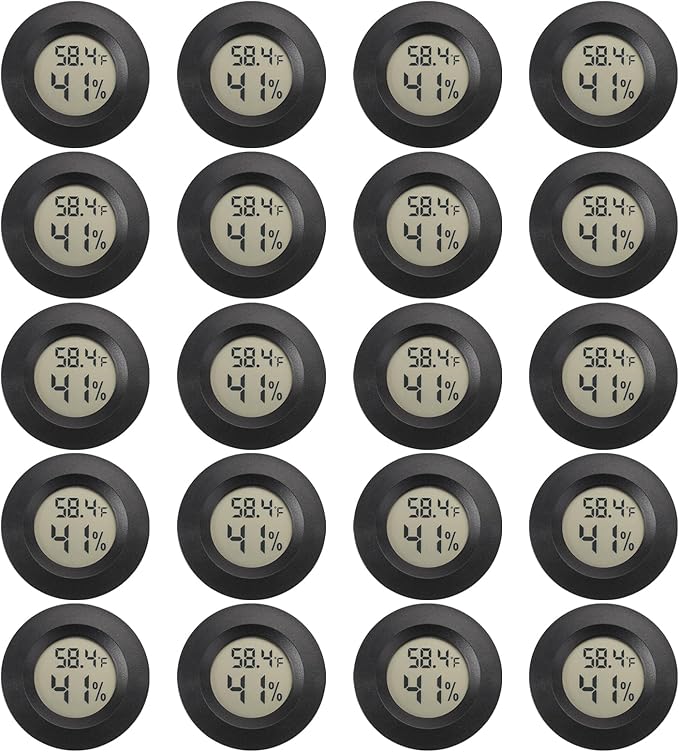 Mini Hygrometer Digital Thermometer Humidity Meter 20 Pack Hygrometer by SerundoAuto