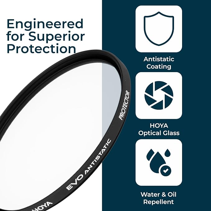 Hoya EVO Antistatic 55mm Filter — Premium Optical Glass w/ 16-Layer SMC Lens - Image 6