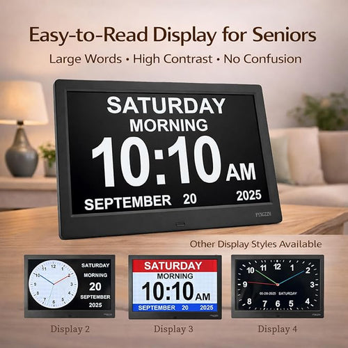 11.5'' Dementia Clocks for Seniors Extra Large, Senior Clocks - Image 2