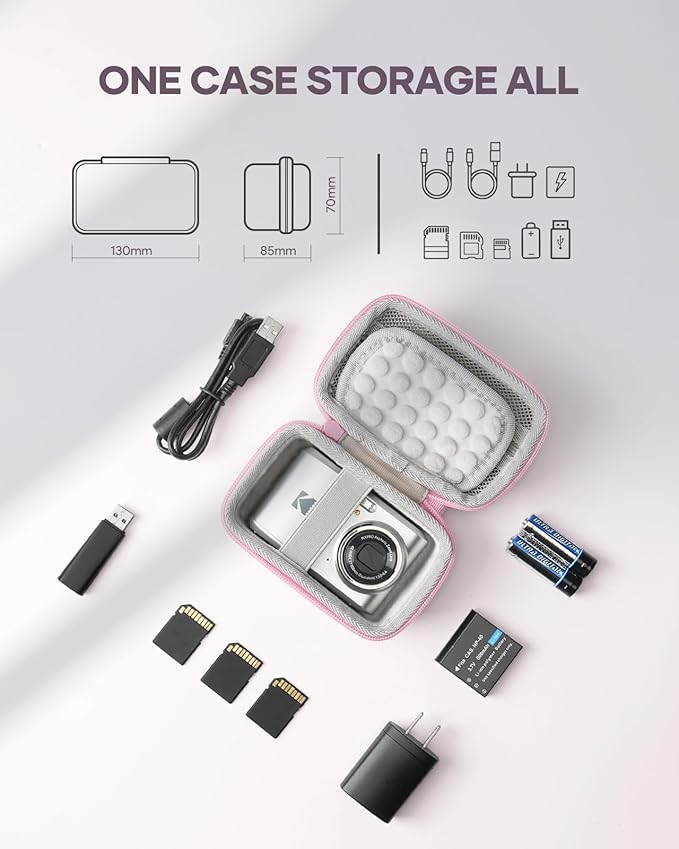 SQERO Digital Camera Case for KODAK PIXPRO FZ45 FZ55 & CAMKORY 1080P - Image 5